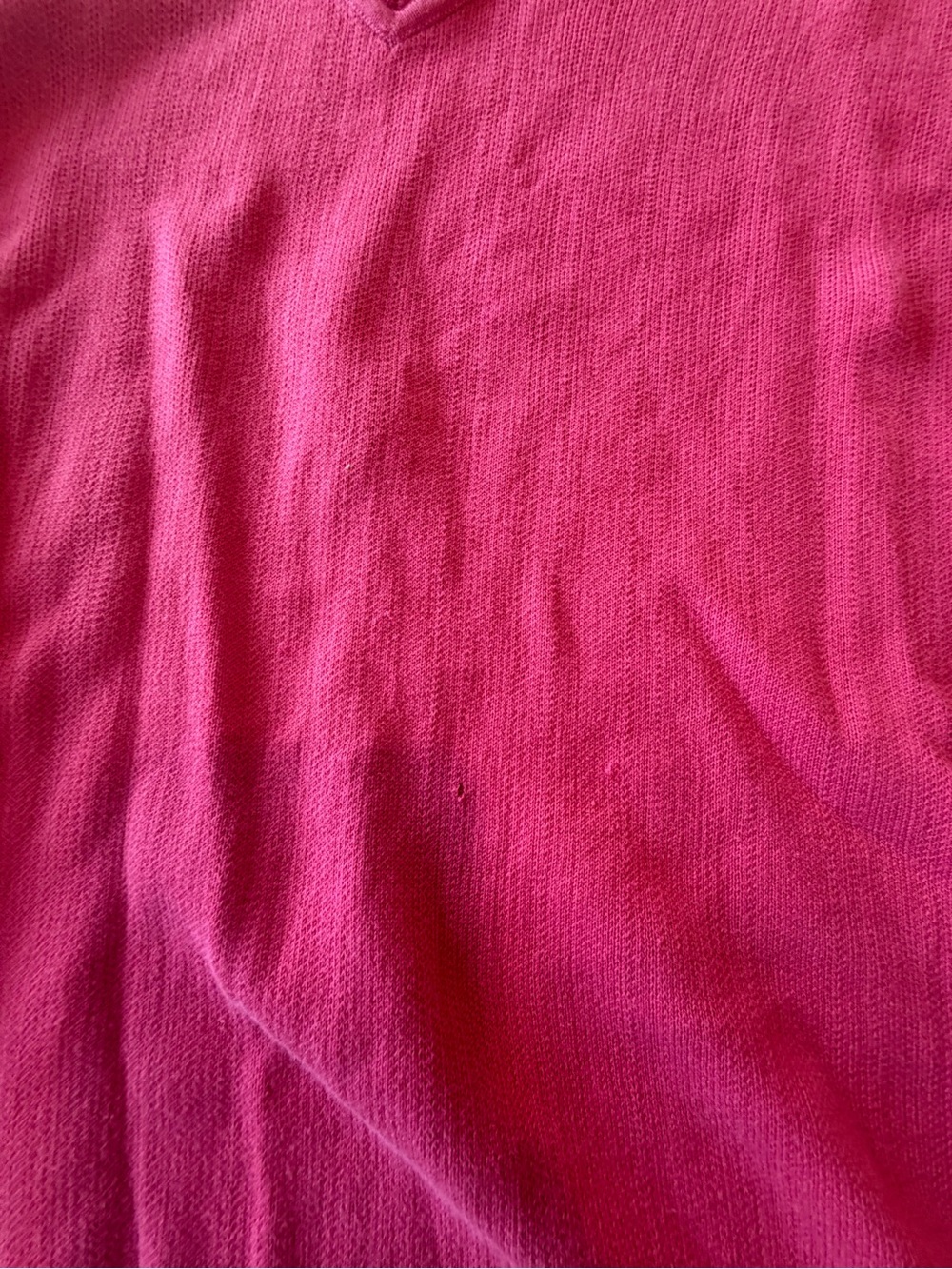 Tory Burch Bright Pink Split-Neck Tunic! L - Picture 5 of 6
